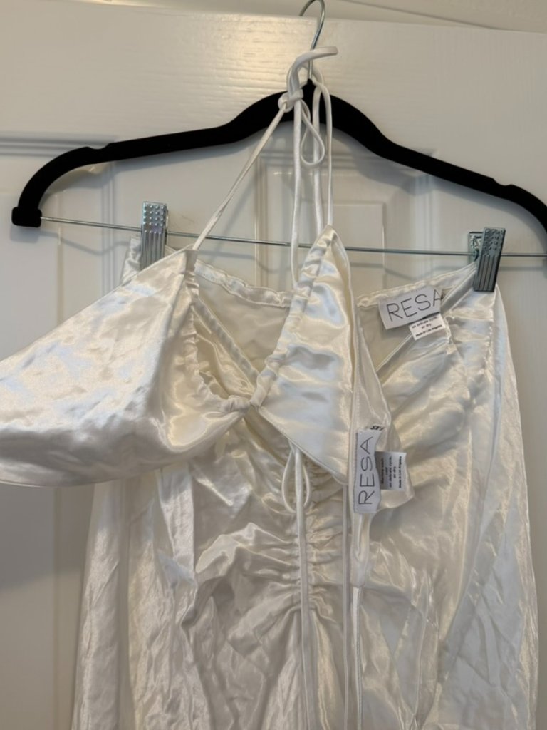 Resa Pearl White Bowie Top And Ziggy Skirt Set In Xs — image 8 of 8